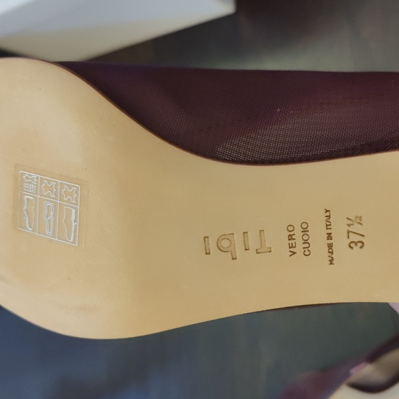 TIBI Joe Mesh Wine Booties Size 37.5 - Picture 6 of 8